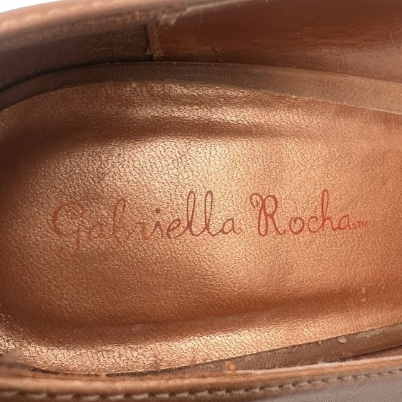Gabriella Rocha Nude Pointed Toe Leather Kitten Heels Size 41 Women’s - Picture 2 of 9